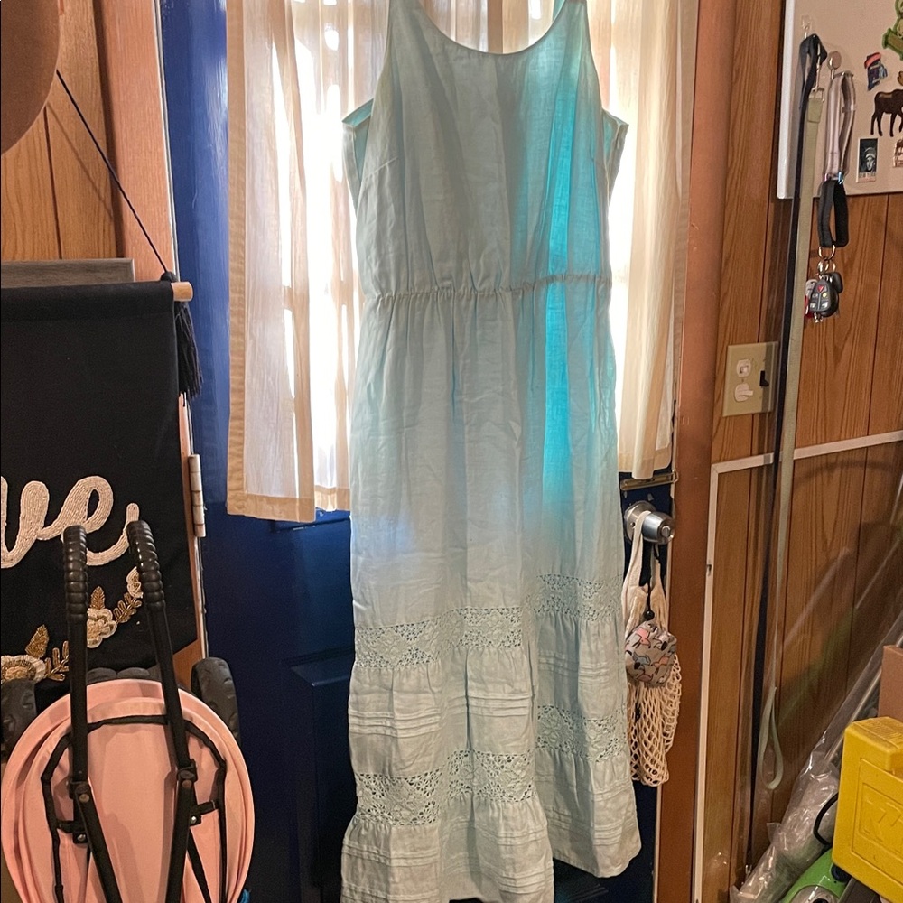 J. Jill Light Blue Maxi Dress